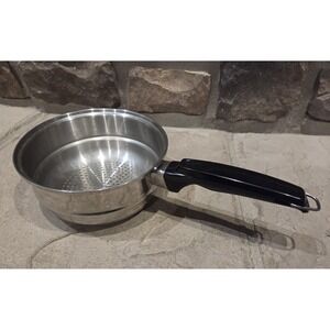 Vintage Saladmaster Stainless Steel Steamer Strainer Insert Pan 8"  EXCELLENT!